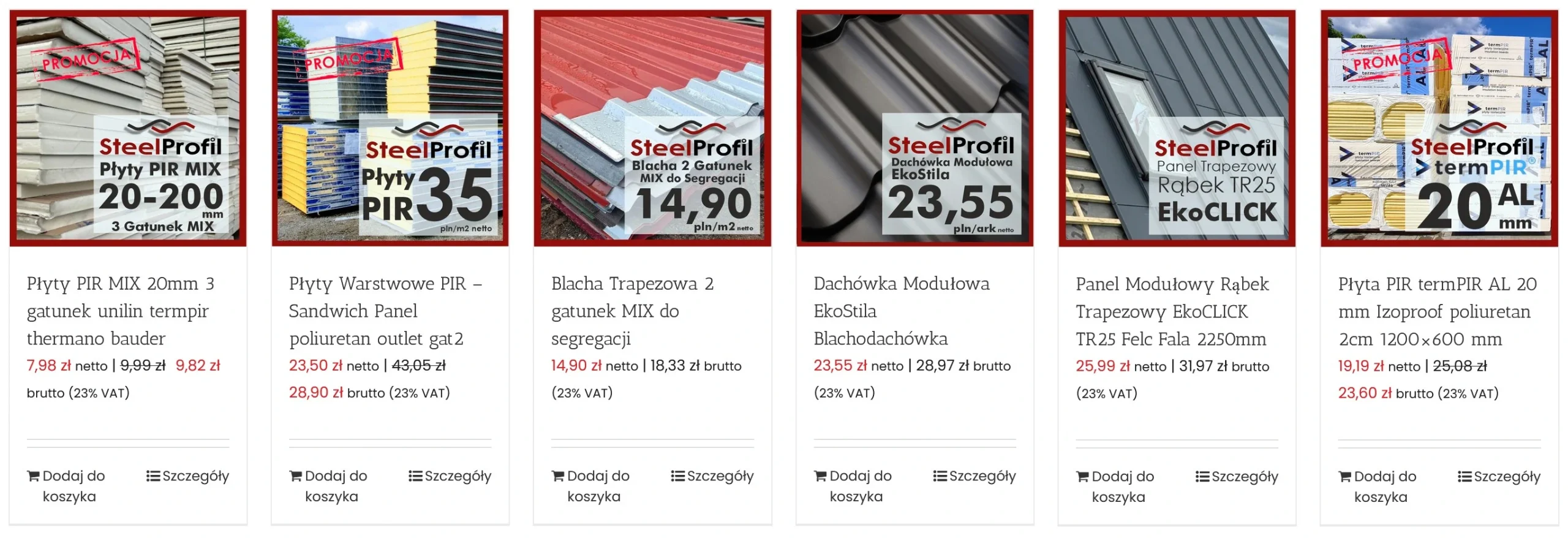 OUTLET płyty warstwowe pir tanie blachy-2 gatunek