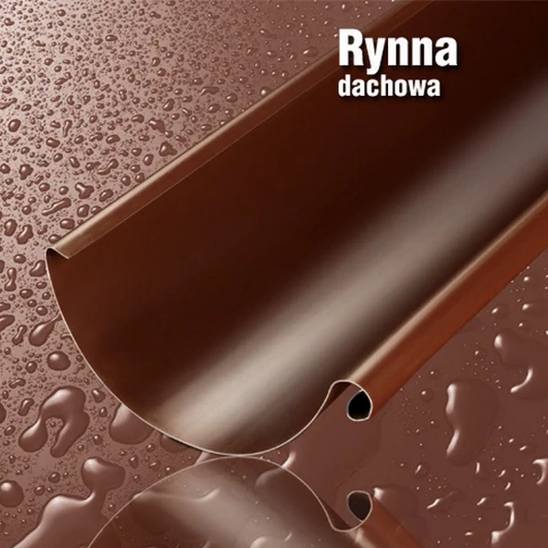 Rynna Metalowa — KASKADA 125mm grafit brąz czerwień czarny srebrny ceglasty