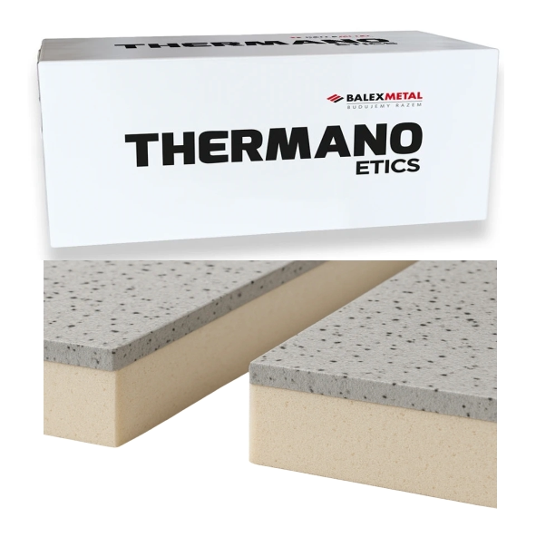 Thermano ETICS — Płyty PIR Styropian EPS ocieplenie elewacji 140mm 14cm 1200x600mm