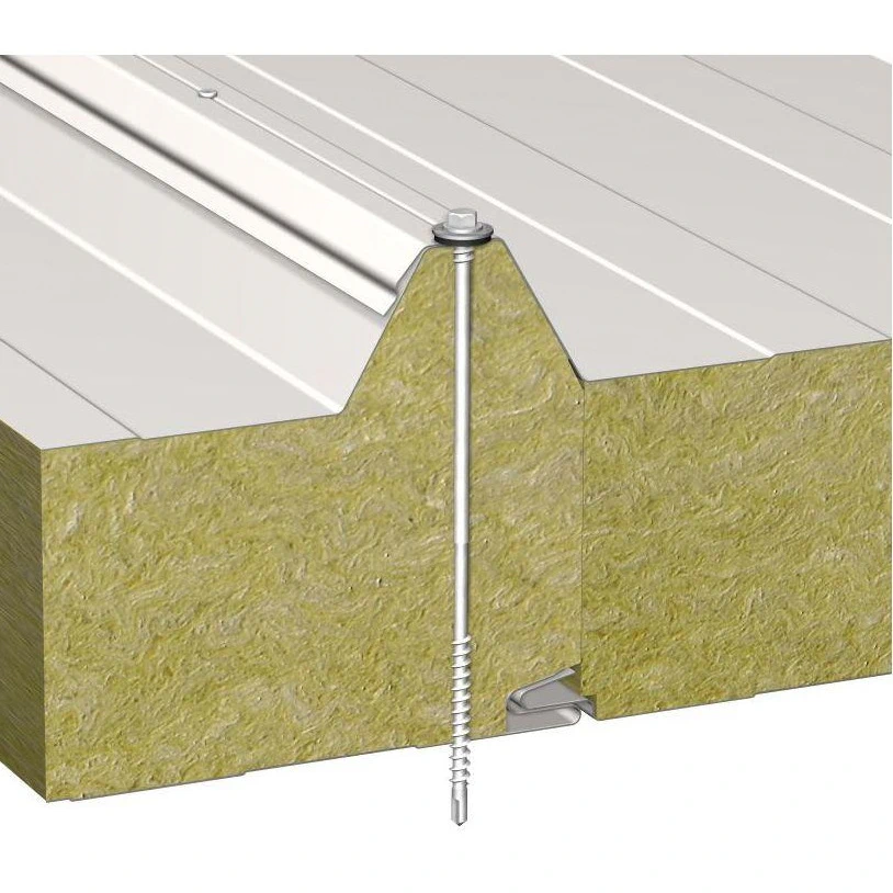Płyta warstwowa — Dachowa z rdzeniem z wełny mineralnej 100mm LIGHT