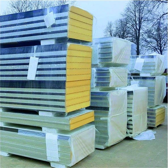 Płyta warstwowa — OUTLETOWA 100 mm Poliuretanowa 10 cm ściana 2 gatunek